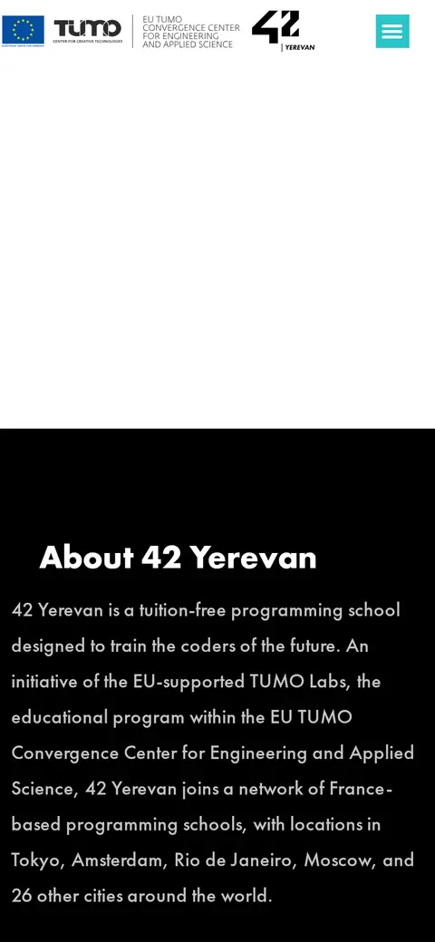 42yerevan.am հեռախոսի էկրանին