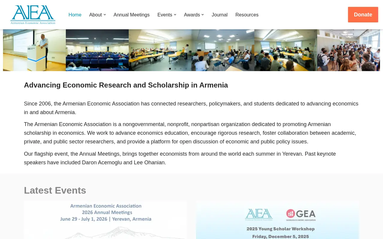 screenshot of aea.am