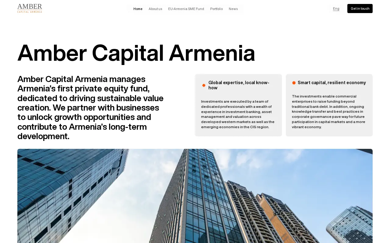 screenshot of ambercapital.am