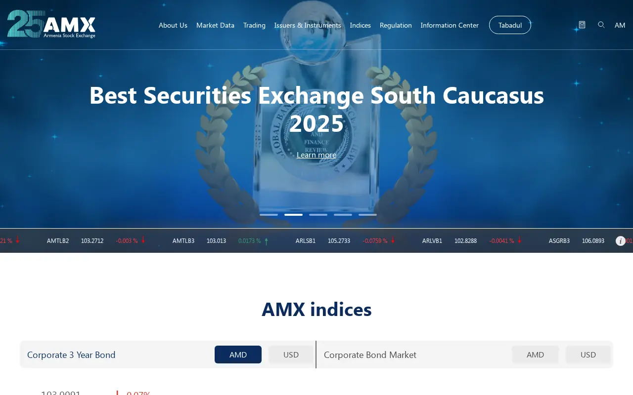 screenshot of amx.am