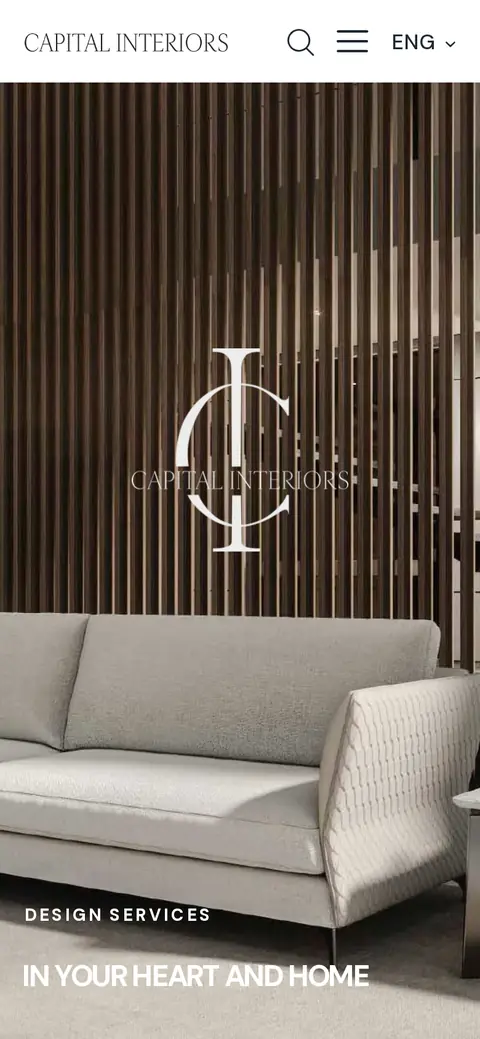 capitalinteriors.am հեռախոսի էկրանին