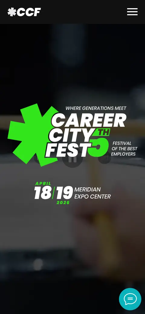 careercityfest.am հեռախոսի էկրանին