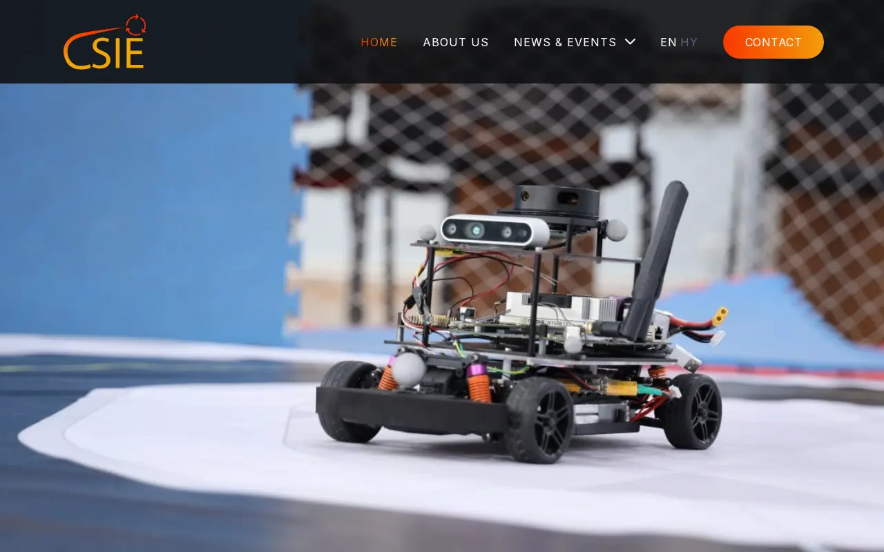 screenshot of csiefoundation.am