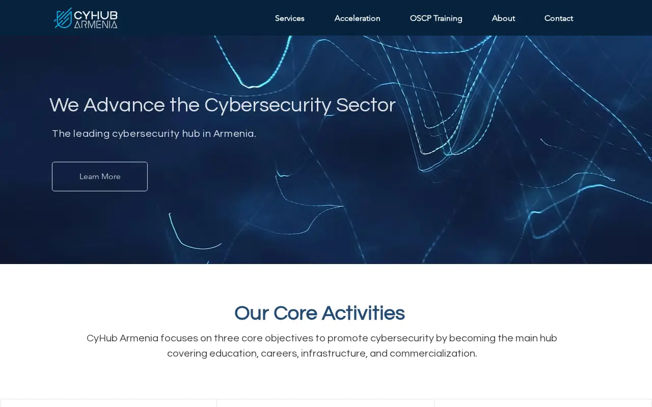 screenshot of cyhub.am