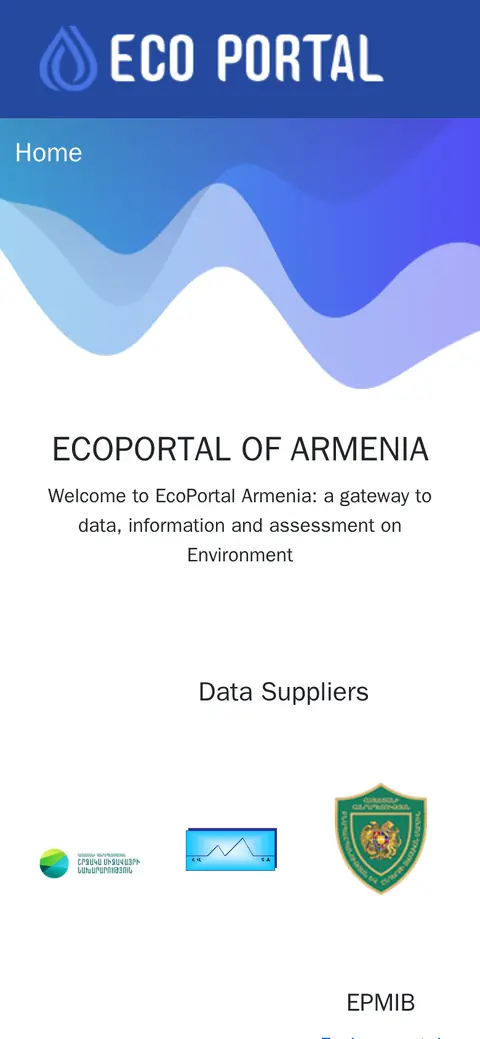 ecoportal.am հեռախոսի էկրանին