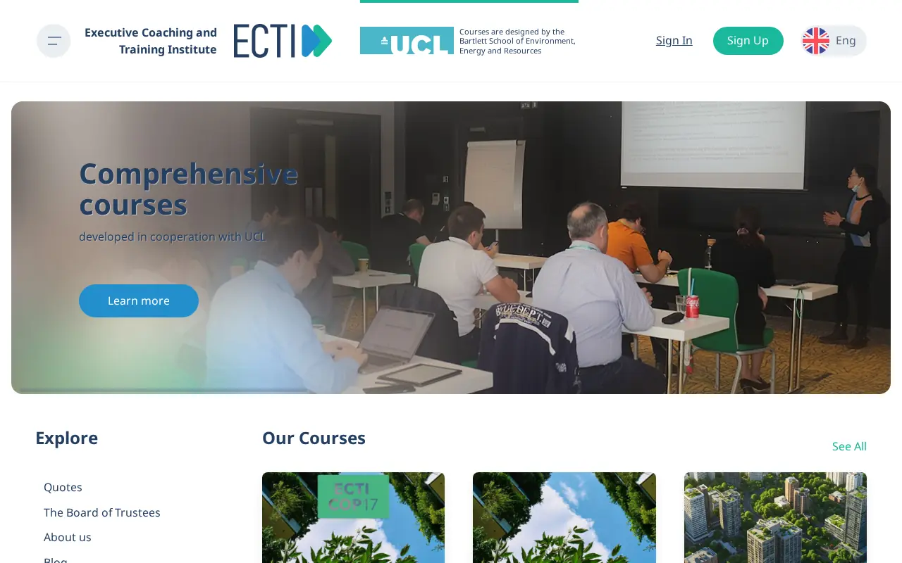 screenshot of ecti.am