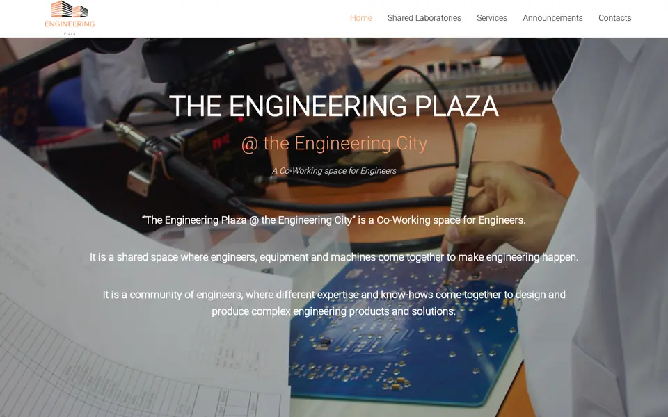 engineeringplaza.am համակարգչի էկրանին
