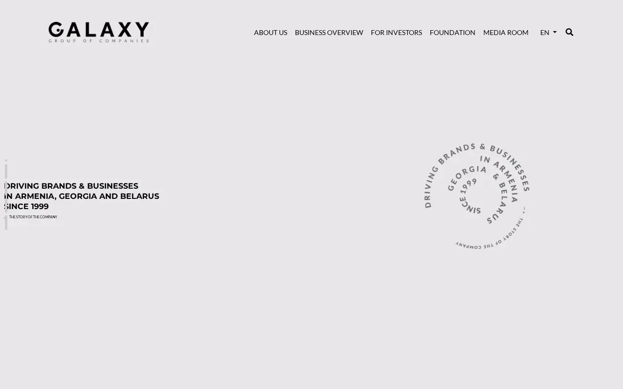 screenshot of galaxygroup.am
