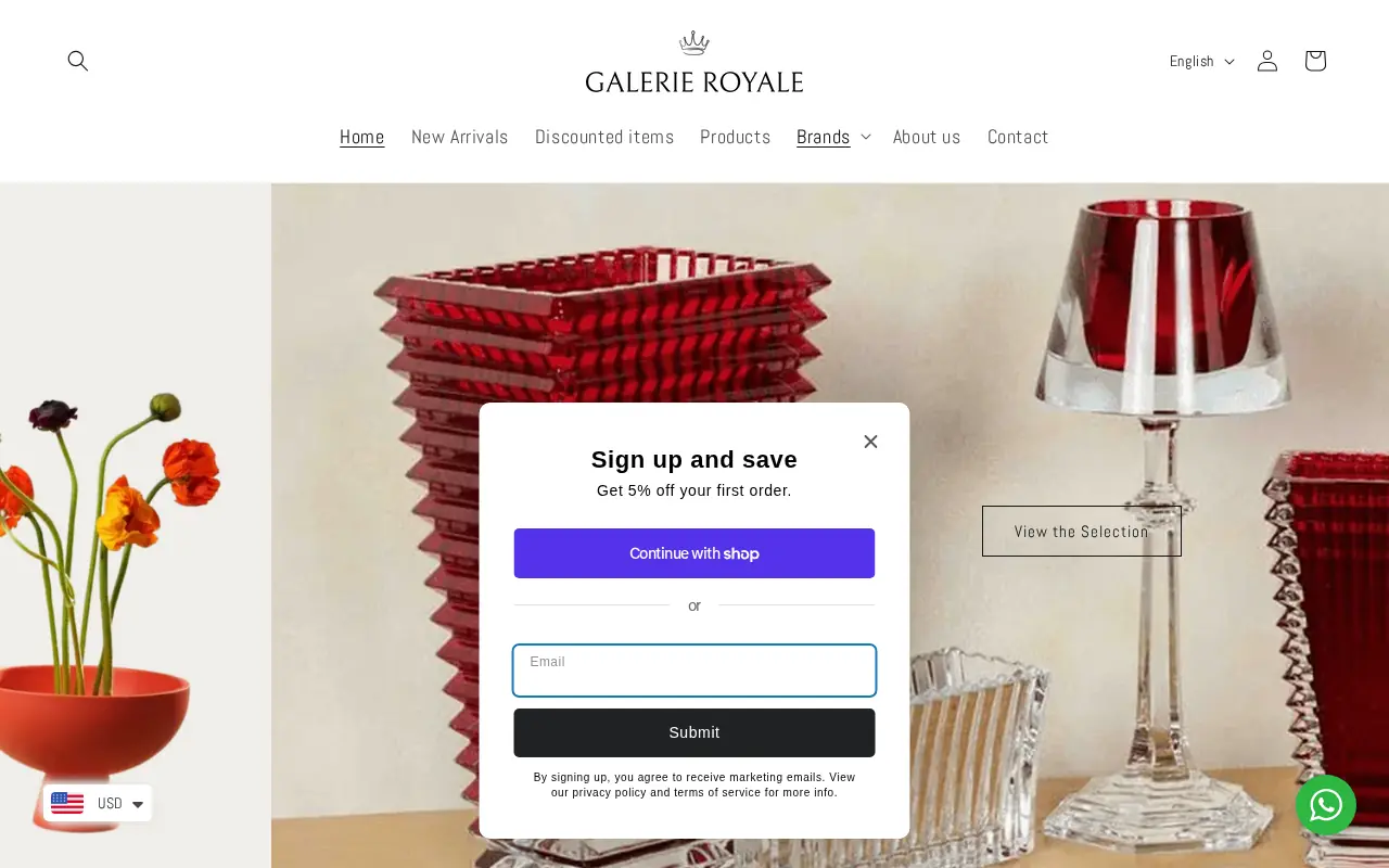 screenshot of galerieroyale.am