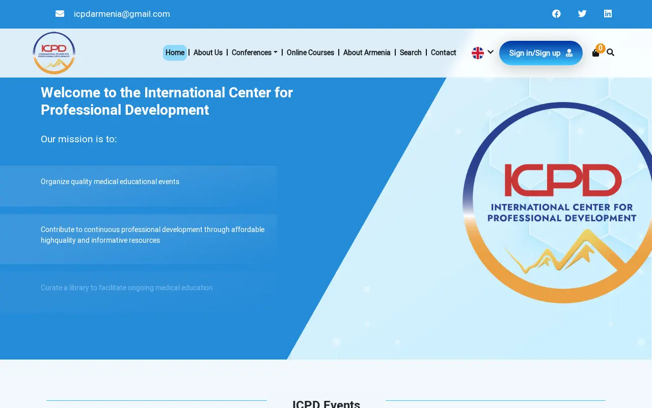 screenshot of icpd.am