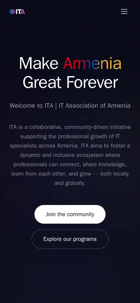 ita.am հեռախոսի էկրանին