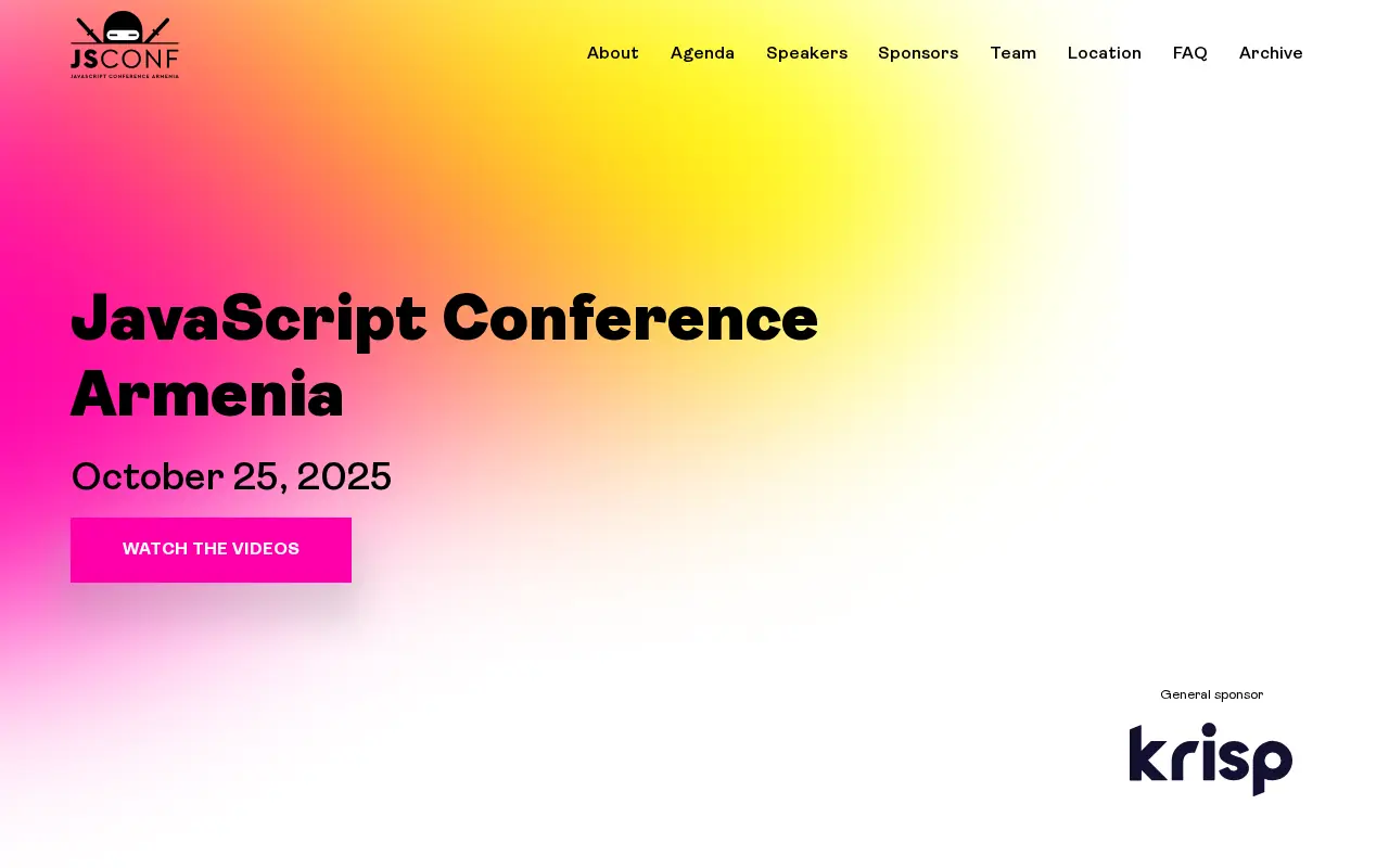screenshot of jsconf.am