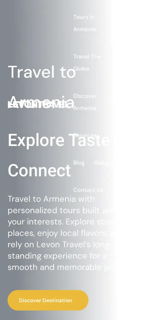 levontravel.am հեռախոսի էկրանին
