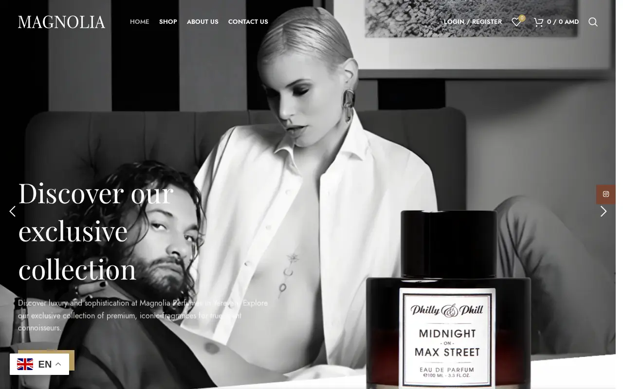 screenshot of magnolia.am