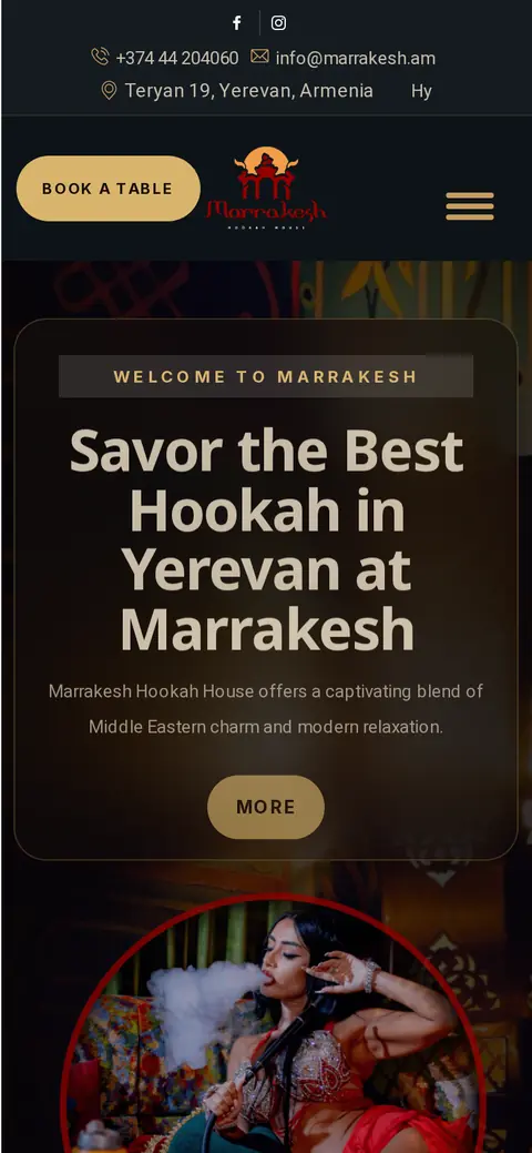marrakesh.am հեռախոսի էկրանին