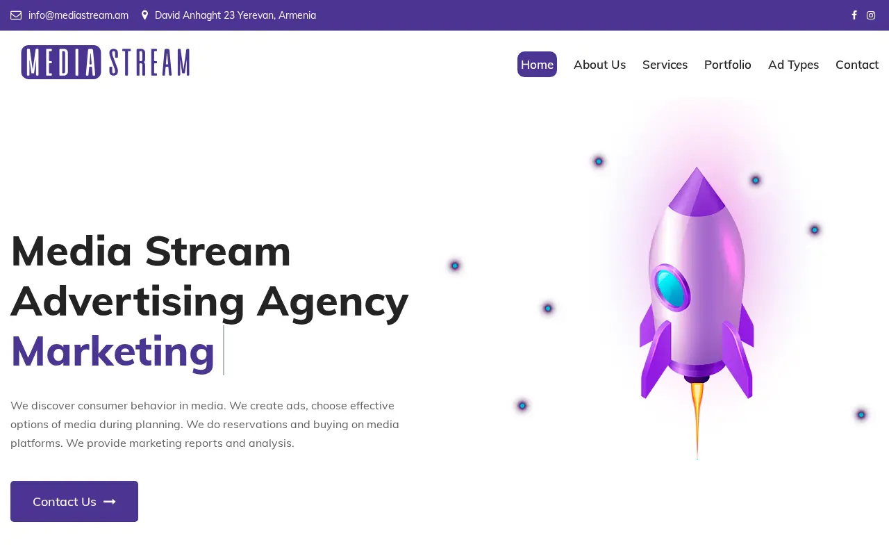 screenshot of mediastream.am